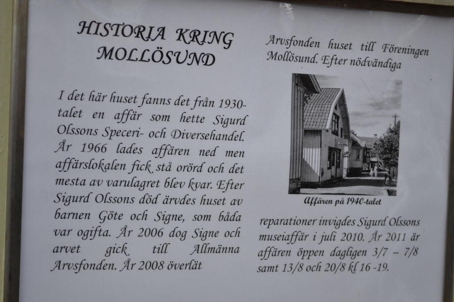 Sigurd Olssons Speceri- och Diversehandel i Mollösund